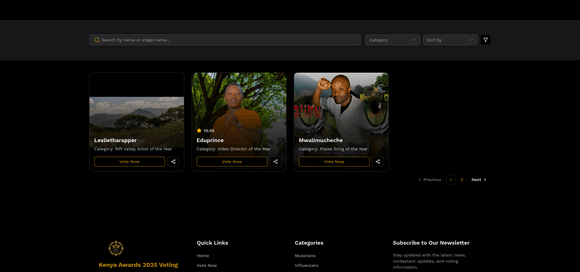 OneVote - Voting & Awards Platform
